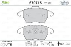 VALEO 670715 ÖN BALATA P307 10/03=- 207 1.6 07=- 308 07=- 3008 09