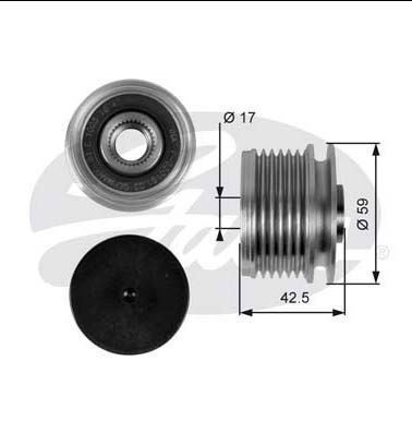 Gates Oap7106 Alternatör Kasnağı Clıo Iı Kangoo Megane Laguna I S