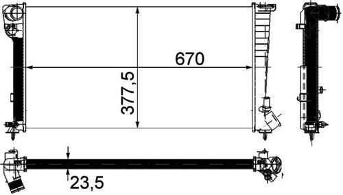 Kale 0403032Pa Su Radyatörü Partner 99-02 1.9D Xud9 / Berlıngo