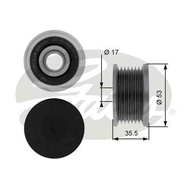 Gates Oap7110 Alternatör Kasnağı Megane Laguna Iı Trafıc Master 1