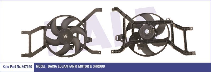 Kale 347150 Fan Motoru Logan Davlumbazlı