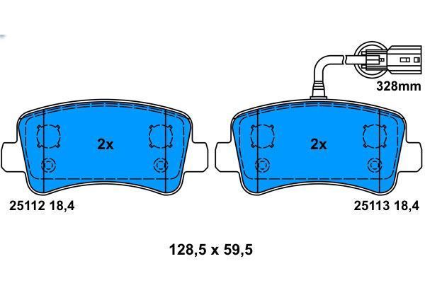 Bosch 986494500 Fren Balatası Arka Master Iıı  2010 Sonrası / Movano B 10-