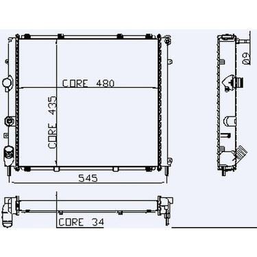 Kale 0405061Ab Su Radyatörü J9 J10 Brazıng