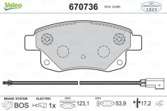 VALEO 670736 ARKA BALATA FİŞLİ TRANSİT V347 2.2 2.4 3.2 TDCI 07/0