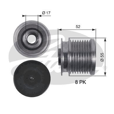 Gates Oap7123 Alternatör Kasnağı Rulmanlı Mercedes M Serı W164 -R