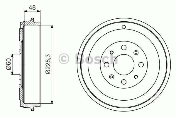 Bosch 986477208 Fren Kampanası Punto Evo 2009 Sonrası / Corsa D 2006 Sonrası Adam 1