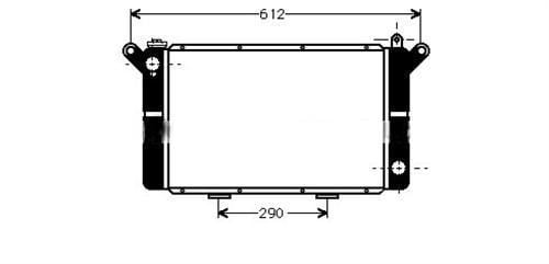 Kale 0502132Pa Su Radyatörü R12 2 Sıra Pa 475X304X42