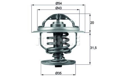 Mahle Tx10987D Termostat 87°C Caddy Iıı Golf V Passat 05-09 A3 05