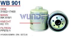 WUNDER WB901 MAZOT FİLTRESİ - HYUNDAi ADMiRA - ERA - GETZ (KISA T