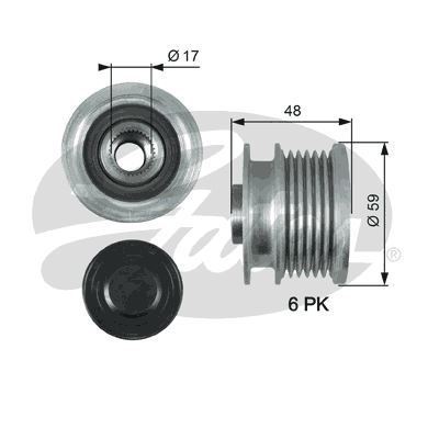Gates Oap7178 Alternatör Kasnağı Rulmanlı Astra J Insıgnıa Zafıra