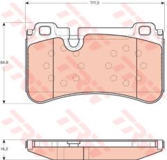 Trw Gdb1711 Fren Balatası Arka W204 C63 Amg 6.2 08 - S204 C204 Cl
