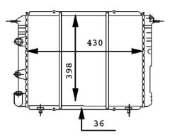Kale 0508062Pa Su Radyatörü R19 1.4 8V E7J 1.6 8V K7M 1.6Ie Ac 2