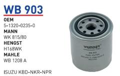 WUNDER WB903 MAZOT FİLTRESİ - ISUZU KBD-NKR-NPR