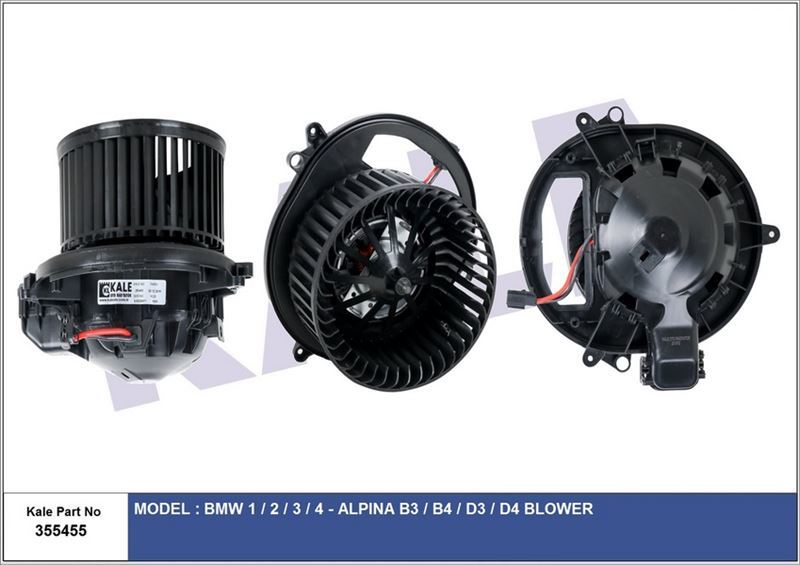 Kale 355455 Kalorifer Motoru Bmw 1-2-3-4-Alpına B3-B4-D3-D4 Blowe