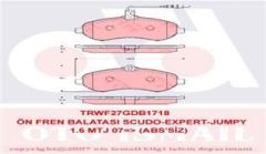 Trw Gdb1718 Fren Balatası Ön Fişli Scudo 2007 Sonrası / Expert Iı 2007 Sonrası / Ju