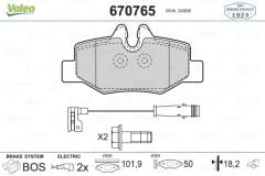 VALEO 670765 ARKA BALATA MB VIANO 3.0-3.2CDİ 2.2- VITO 109CDI 2.2