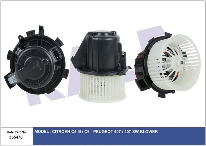 Kale 355470 Kalorifer Motoru Cıtroen C5 Iıı-C6-Peugeot 407-407 Sw
