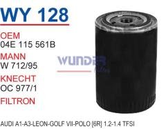 WUNDER WY128 YAĞ FİLTRESİ - AUDİ A1-A3-LEON-GOLF VII - POLO[6R] 1