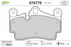 VALEO 670770 ARKA BALATA TOUAREG (02-10) CAYENNE (02-10) Q7 (06-1