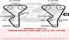 Gates 5468Xs Triger Eksantrik Kayışı 306 406 605 806 / Zx Xsara X