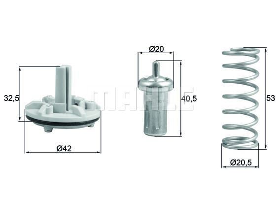 Termostat Komple 80C Golf V -Jetta 11-Touran 10-15 Fabıa 10-15 Ib