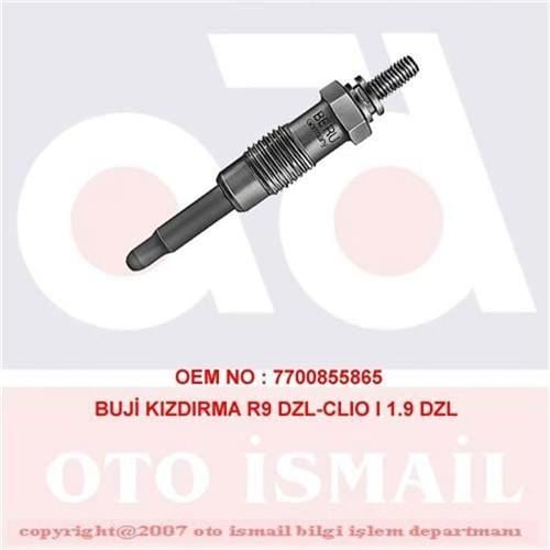 Bosch 250201039 Isıtma Kızdırma Bujisi Ducato / R9 R19 R21 R25 Cl