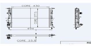 Kale 0518182Al Su Radyatörü Clıo Iı 1.5 Dcı 65Ps Nac K7M K7J E7J