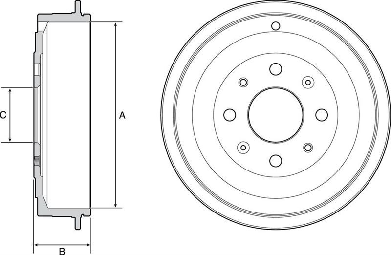 Delphi Bf541 Fren Kampanası Arka Cıtroen Nemo 1.4 08 08
