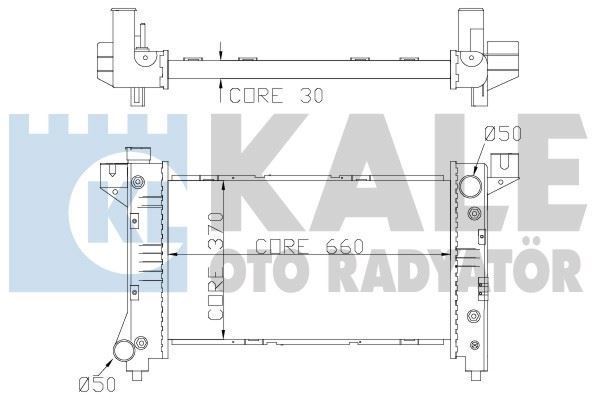 Kale 355700 Su Radyatörü Voyager Iı 1996 Sonrası 2.0 2.4 3.0 V6 3.3 V6 At