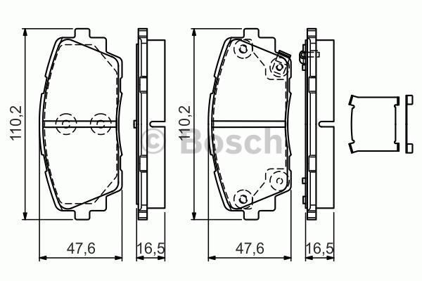 Bosch 986494688 Fren Balatası Ön Pıcanto 11-