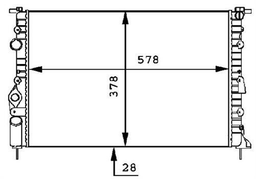 Kale 0519192Al Su Radyatörü Megane I 1995 Sonrası 2.0 F3R 1.9 Dtı Nac Scen