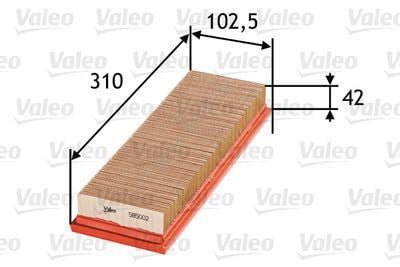 Valeo 585002 Hava Filtresi Renault Clıo Iı 1.9 Dtı-Trafıc Iı