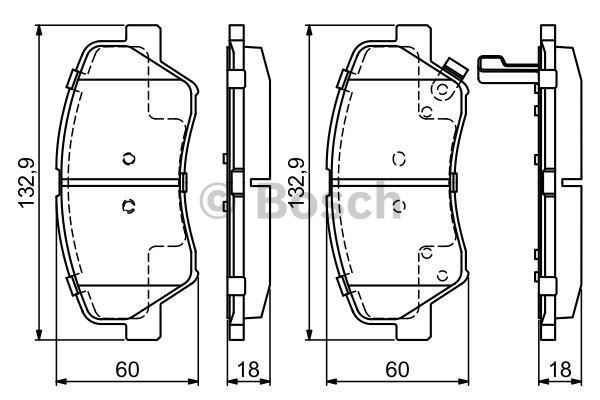 Bosch 986494691 Ön Balata Hyundaı Elantra (11-15)I30 (12-16) Ceed
