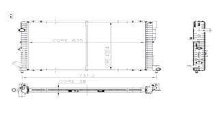 Kale 0520202Pa Su Radyatörü Laguna I 1.8 2.0 16V N7Q Ac 2 Sıra Pa