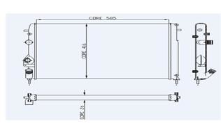 Kale 0520211Ab Su Radyatörü Megane I 1998 Sonrası 1.9 F9Q Laon Ac Scenıc I