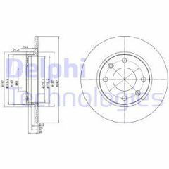 Delphi Bg2213 Fren Diski Tk Cıtroen C15 Saxo Zx 106 106 Van 205 2