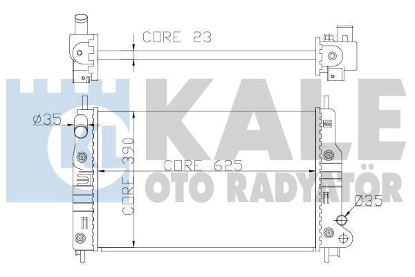 Kale 355900 Su Radyatörü Mondeo I 1992 Sonrası 1.6 1.8 2.0 16V At Mondeo I