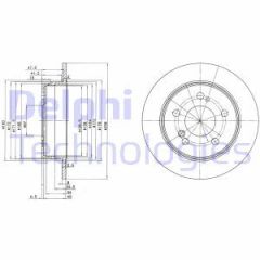 Delphi Bg2291 Arka Fren Diski Tk E-Class W201 Tum Model W124 200E