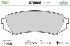 VALEO 670865 BALATA ARKA DİSK LEXUS LX 4.7 (98-08) TOYOTA LAND CR