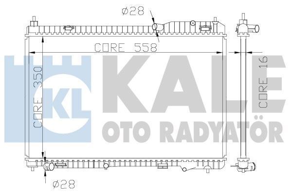 Kale 356000 Su Radyatörü Fıesta Vı 2008 Sonrası 1.4 Efı At 350X538X16
