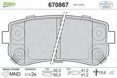 VALEO 670867 ARKA BALATA ACCENT ERA 1.4 GL-1.5 CRDI-1.6 GLS (05=-