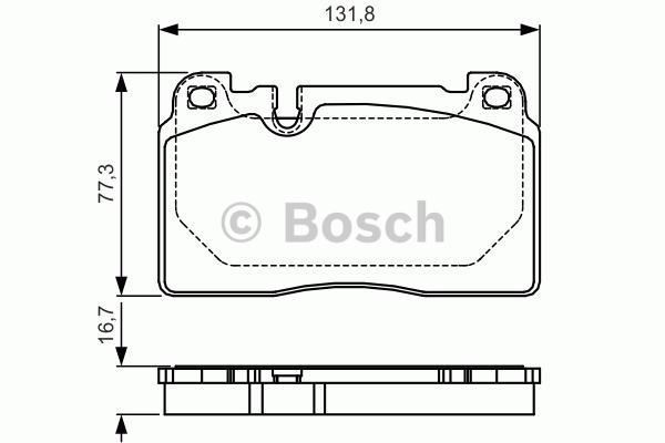 Bosch 986494702 Fren Balatası Ön Audı Q5 2.0 Tfsı 2.0 Tdı 3.0 Tdı