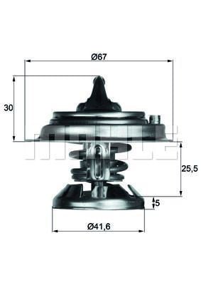 Mahle Tx2985D Termostat Mercedes-Benz Saloon W124 85C