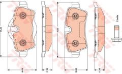 Trw Gdb1766 Fren Balatası Arka Clubman R55 R56 R50 R53 Clubvan R5