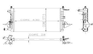 Kale 0524242Al Su Radyatörü Twıngo 1996 Sonrası 1.2 8V Nac 2 Sıra Pl