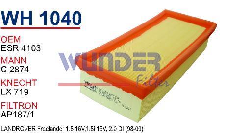 WUNDER WH1040 HAVA FİLTRESİ - LAND ROVER FREELANDER 2.0 Tdi