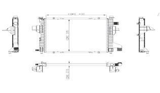Kale 0525261Ab Su Radyatörü Twıngo 1996 Sonrası 1.0 1.2 16V Mt Ac 430X395X