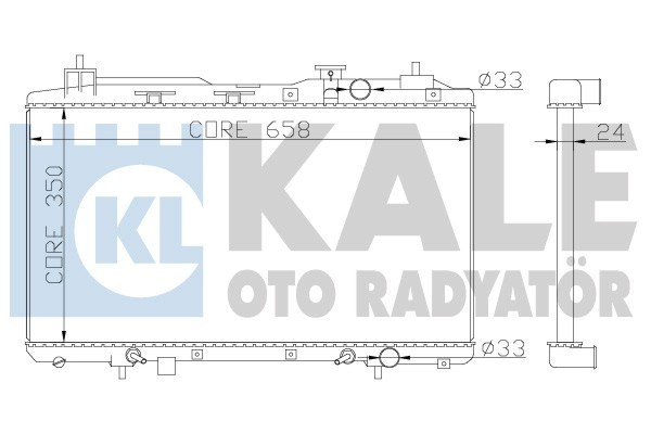 Kale 356800 Radyatör Crv I Al Pl Brz 350X668X22