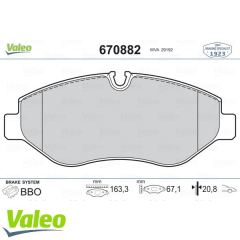 VALEO 670882 ÖN BALATA FİŞSİZ CRAFTER 2.5 TDI 06=--SPRINTER 6.06=