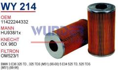 WUNDER WY214 YAĞ FİLTRESİ - BMW E36 3.25 TDS - E34 5.25 TDS M51